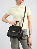 Cross Body Tas Milano Pia Leder Lancaster Zwart milano pia 131-vue-porte